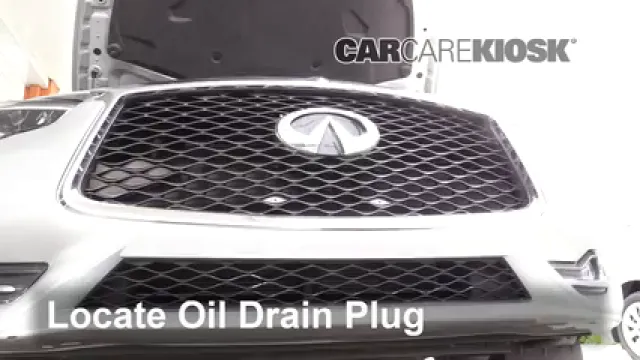2017 Infiniti Q60 Premium 3.0L V6 Turbo Huile Changer l'huile et le filtre à huile